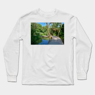 Walkway on the Skradinski Buk Trail Long Sleeve T-Shirt